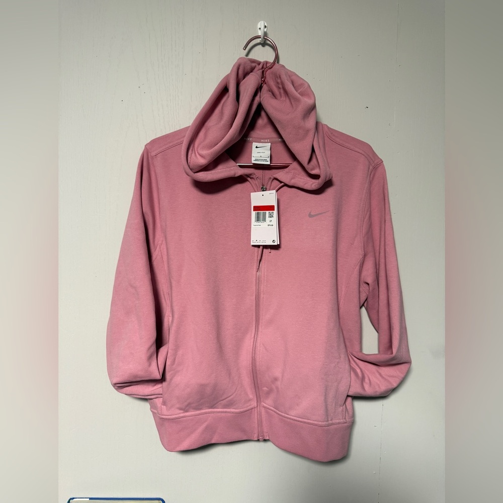 NWT Nike Dri-Fit Women's Soft Pink Zip-Up Jacket size Large